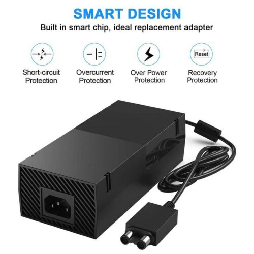 Xbox One AC-adapter - Zwart - Bedraad - Oplader 1