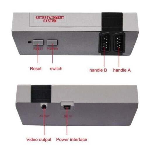 Klassieke gameconsole L1154 NES Mini Game Console + 500 ingebouwde spellen met 2 retro NES-gamepadcontrollers 1