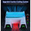 PS5-oplader met ventilator voor PlayStation 5, PS5-controlleroplader met led-indicator, laadstation 2