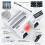 PS5-oplader met ventilator voor PlayStation 5, PS5-controlleroplader met led-indicator, laadstation 3