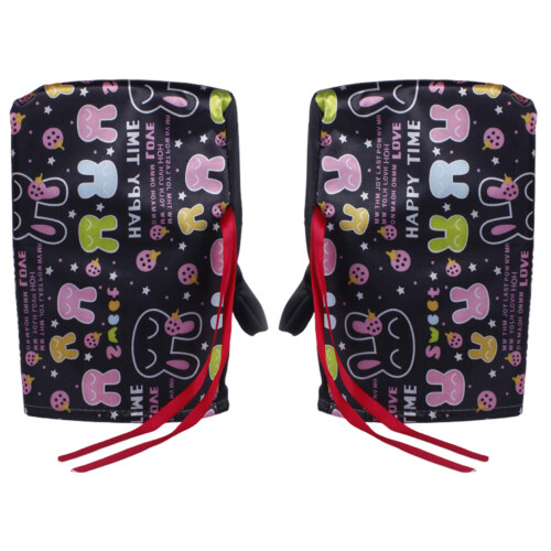 (Rabbit) Winter Motorcycle Handlebar Muffs - Waterproof & Windproof 2