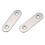 50mmx16mm Straight Repair Joining Mending Flat Plate Bracket 100Pcs 4