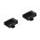 2Pcs Portable Auto Heater ABS Car Windshield Defroster Black 3