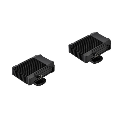 2Pcs Portable Auto Heater ABS Car Windshield Defroster Black 2