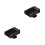 2Pcs Portable Auto Heater ABS Car Windshield Defroster Black 9