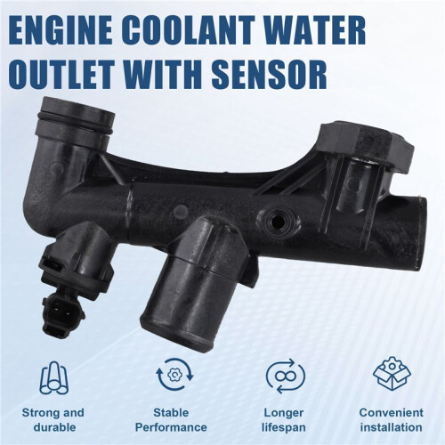 3F1Z-8548-AC Engine Coolant Water Outlet with Sensor for  2009-2003  2006 Mercury 2009-2003 2