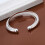 925 Silver Adjustable Cuff Bracelet for Women 2