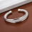 925 Silver Adjustable Cuff Bracelet for Women 4