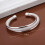 925 Silver Adjustable Cuff Bracelet for Women 6