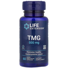 TMG Trimethylglycin 500 mg 60 flüssige pflanzliche Kapseln LIFE Extension