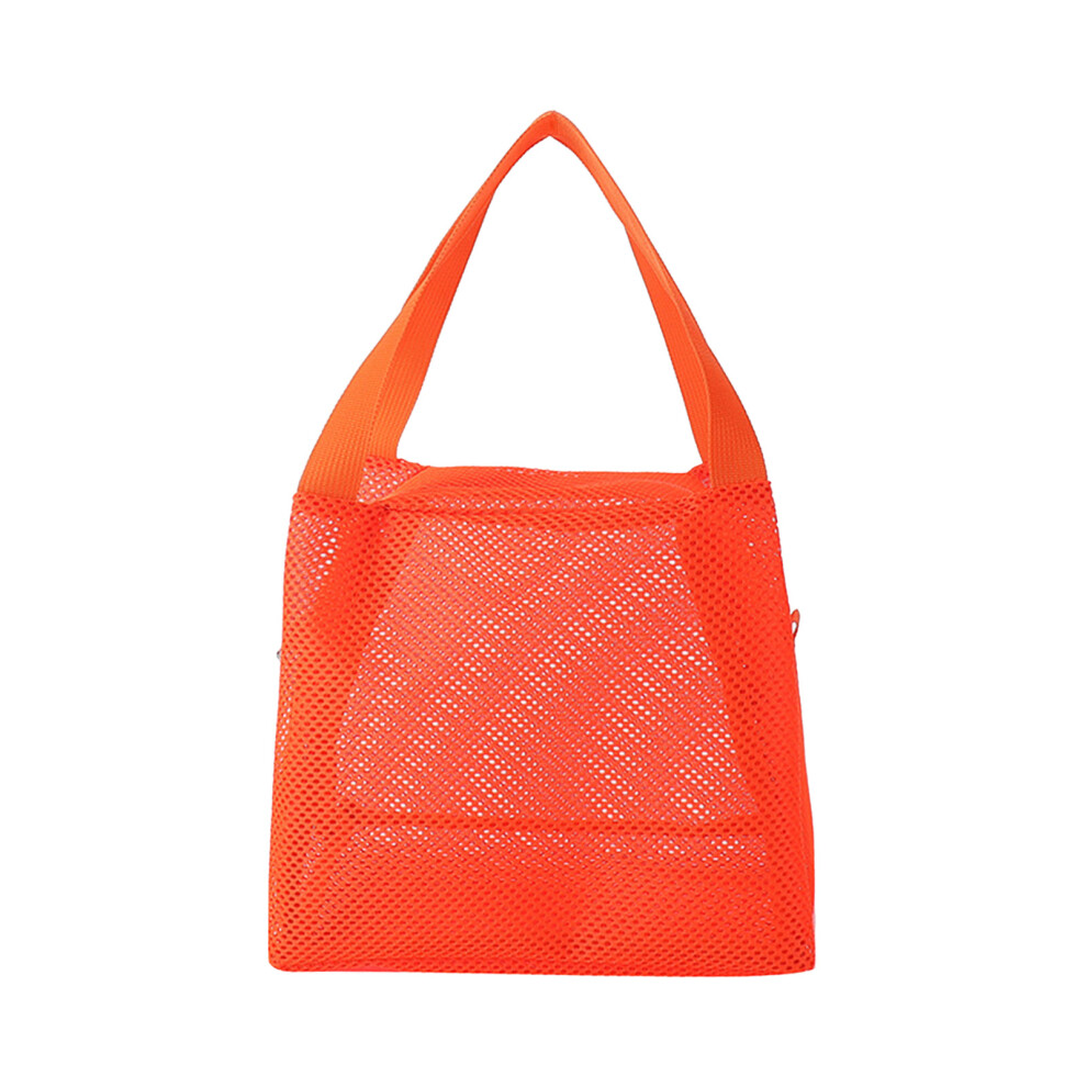 Roc-Electron (Orange) Travel Makeup Bag With Handle & Zipper