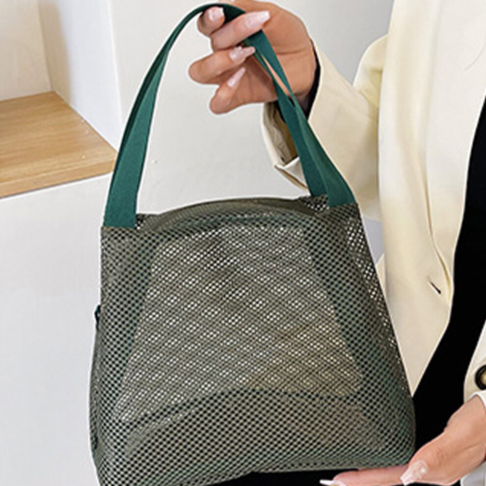 Dachuang Beauty (Green) Travel Makeup Bag With Handle - Reusable & Compact