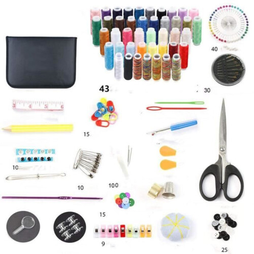 Kit da cucito, Kit da cucito, Set da cucito, Accessori da cucito premium, Kit da cucito pratico, Set da cucito da 226 pezzi 2