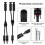 Solar Connectors Y Branch Parallel PV Adapter Cable Wire Plug Tool Kit for Solar Panel(M/FF+F/MM) 3