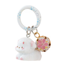 (White puppy) Cute Puppy Keychain - Birthday & Anniversary Gift