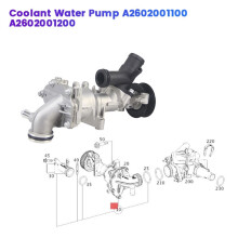Bomba de Agua Refrigerante para Motor de Coche A2602001100 para   Clase A W177 C118 V177 W247 GLA250 GLA35 AMG A2602001200