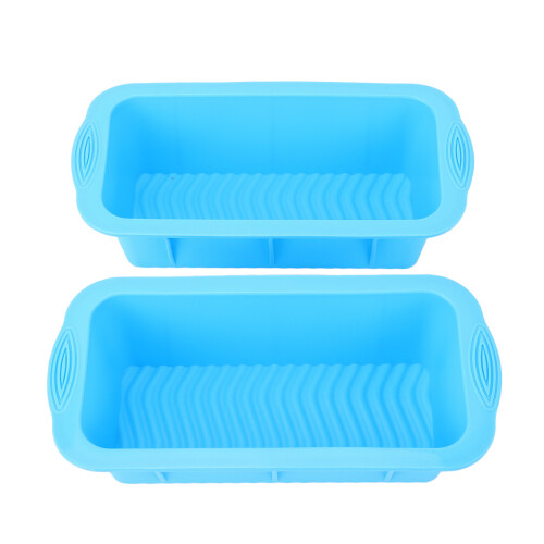 2 Stück große Silikon-Eisblockformen blau 1
