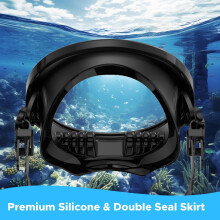 (QY304 is completely black) Anti-Fog Diving Mask for Men & Women