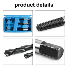 12Pcs Bolt & Screw Extractor Set, Rust & Broken Screw Remover, 19010045mm