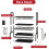 3-Tier Black Dish Drying Rack Drip Tray 3 Tier Set 6