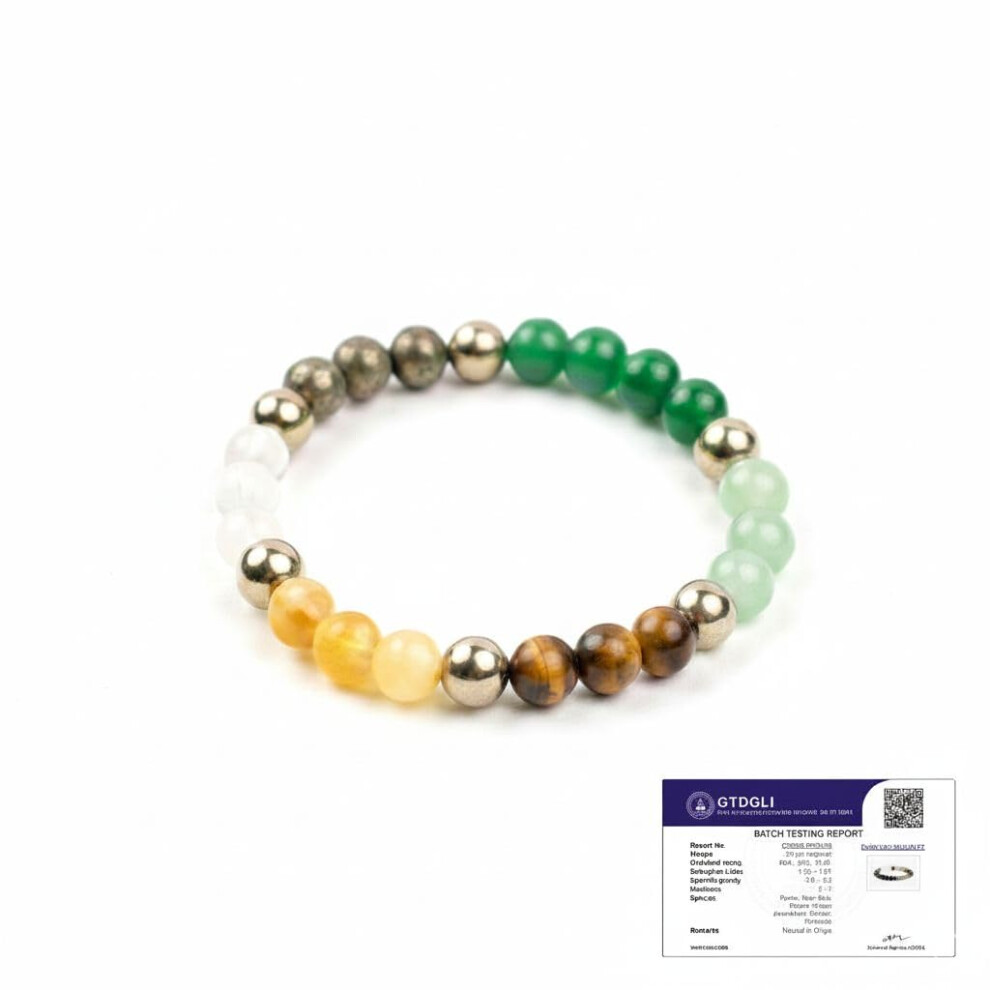 Astrotalk Dhan Yog Bracelet | Attracts Wealth & Financial Prosperity | Pyrite, Citrine, & Aventurine | Astrology Dhanyog Bracelet For Men & Women | Ce Yellow
