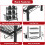 3-Tier Black Dish Drying Rack Drip Tray 3 Tier Set 10
