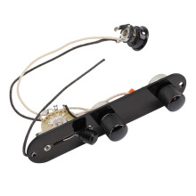 Placa de control metálica para guitarra Tele, con conmutador de 5 posiciones y potenciómetros de 250 kΩ