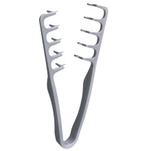 (Grey)Volumizing Wide-Tooth Hair Styling Comb, Waves Increase Volume Scalp Massage Fluffy Hairstyle Comb, for All Skin Types