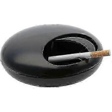 Pebble Ashtray With Lid(black)