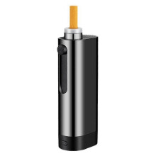(Black)Car Ashtray with Cigarette Lighter Easy-to-Use Smoking Device Classy Decoration Suitable for Cars Van Outdoors Camping