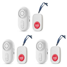 boutons d'appel sans fil pour soignant, système d'alerte SOS portable avec sonnette d'alarme pour la surveillance des personnes âgées.
