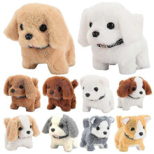 Electronic Toy Kids Gifts, Robot Dog Walking Barking Tail Wagging Puppy Dog Plush
