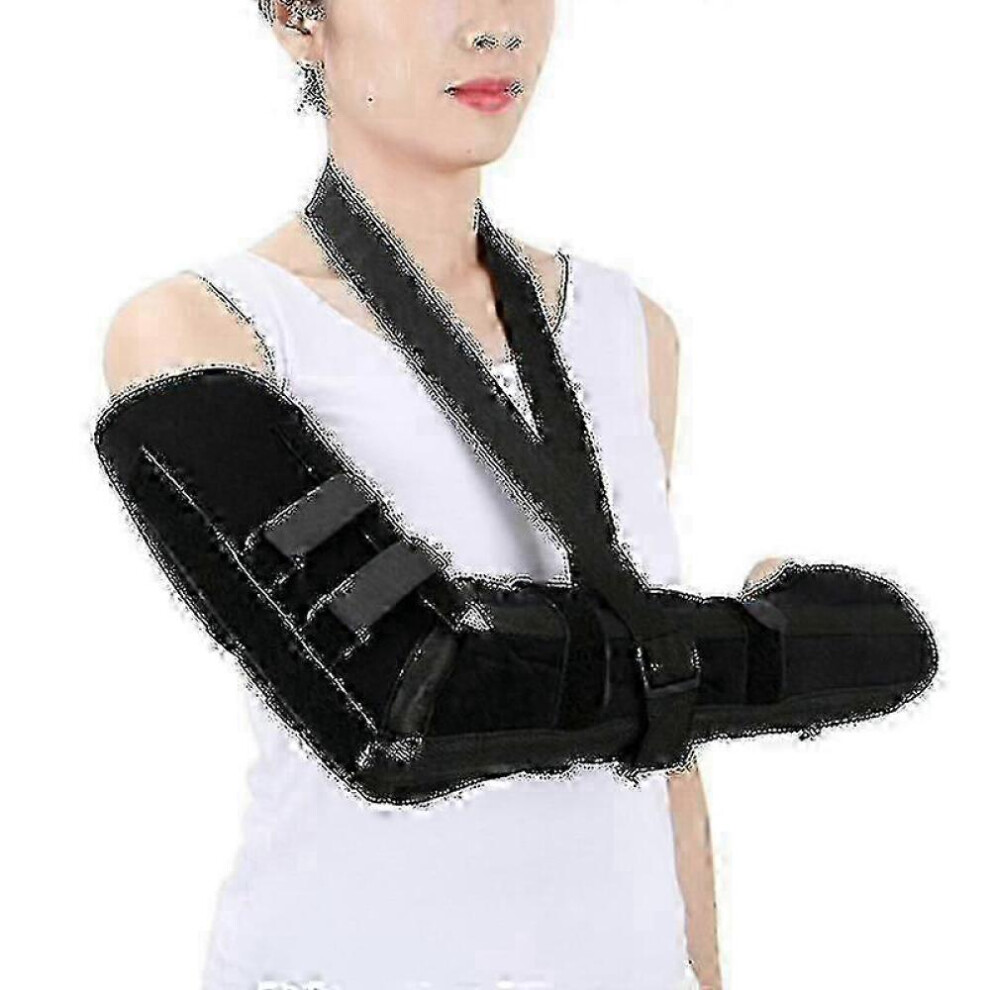 elbow and forearm splint for fracture support