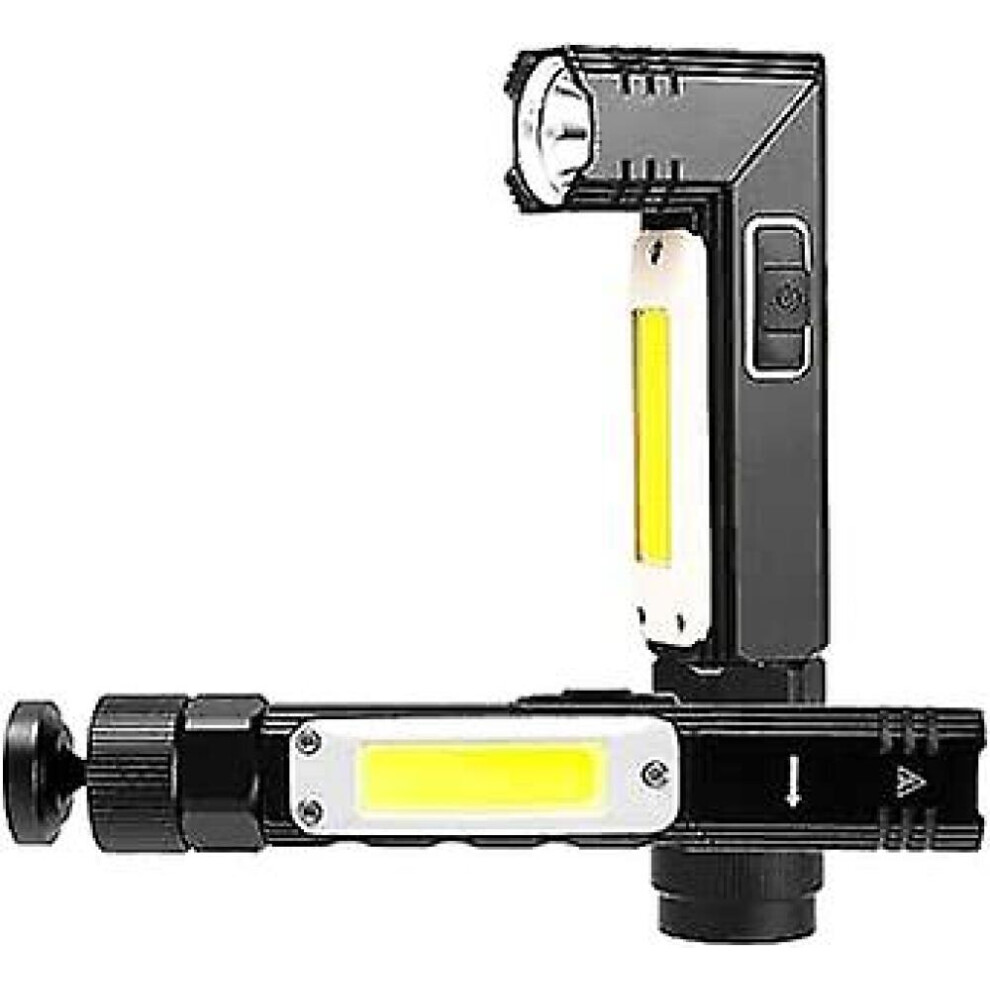 Led Work Light, Flashlight Workshop Light, 5 Modes, Emergency Light Cob Handheld Light, Led Inspection Light With Magnet Base And Usb Chargi 9361375637989