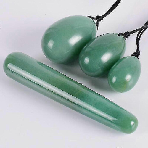 (Green)Stone Egg Natural Jade Egg Massage Vaginal Muscles