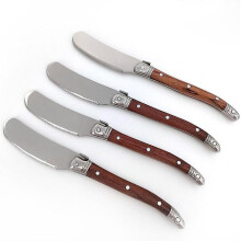 Rosewood Handle Butter Knife Western Butter Jam Scraper Stainless Steel Cheese Knife Butter Knife