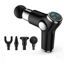 （Black)Mini Fascia Grab Lcd Portable Muscle Massage Meridian Health Sports Fitness Equipment Body Shoulder Back Neck Shaping Massager