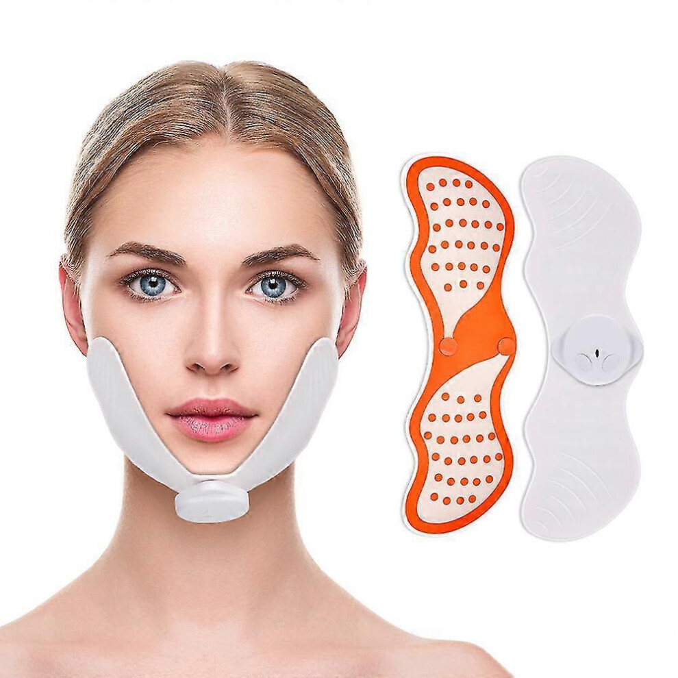 Facial Slimming Massager Women V Shape Facial Lifting Device Face Lifting Massage With Gel Pads Electrico Muscle Stimulator