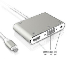 1080p Lightning auf HDMI/VGA Audio-Video-Adapter-Konverter für Apple-Geräte