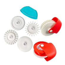 6 Pcs/Set Pastry Roller Wheel Cutter Noodle Machine Manual Fondant Pizza Pie Decorator Kitchen Cooking Baking Tools Multi