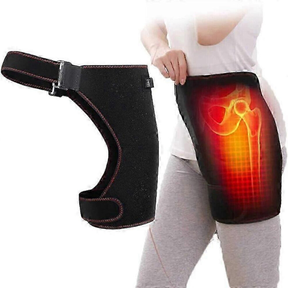 Hip Massager Electric Heated Infrared Hot Compress Femoral Head Necrosis Therapy Relief Pain Arthritis Protector Hip Care Tool