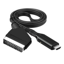 Scart to HDMI Cable - Scart to HDMI Adapter - All in One Scart to HDMI Audio Video Converter 1080p/720p