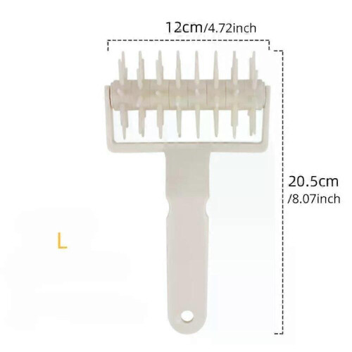 （L)Pizza Roller Pin Pizza Cookies Baking Tools Plastic Dough Roller Pastry Pie Needle Wheels Cutter Sewing Machine Bread Hole Punch