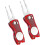 2pcs Foldable Golf Divot Repair Tool Golf Pitch Lift Knife 1