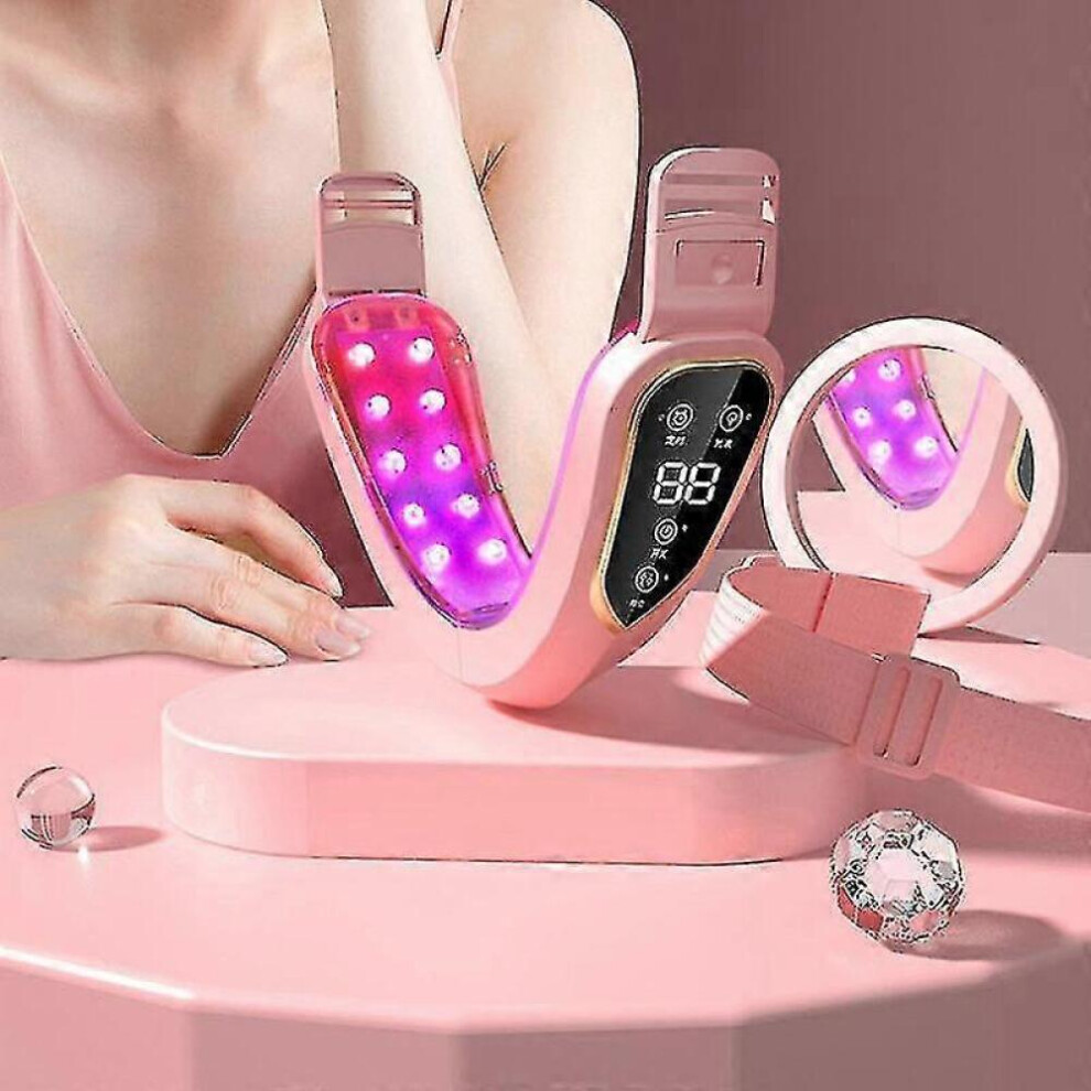 Facial Lifting Device Led Photon Therapy Facial Slimming Vibration Massage