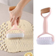 Pasta Double Head Roller Rolling Pin Pizza Mesh Mesh Dumpling Machine Two In One Multi Functional Flour Stick