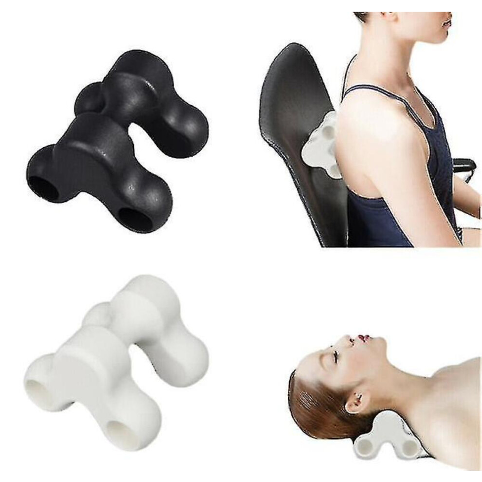 Black Ï¼Black)Neck Massage Acupoint Massager Pain Relief Vertebral Equipment Neck Massage