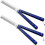 (blue)2 Pieces Stainless Steel Folding Training Butterfly Comb Styling Tool (color) 1