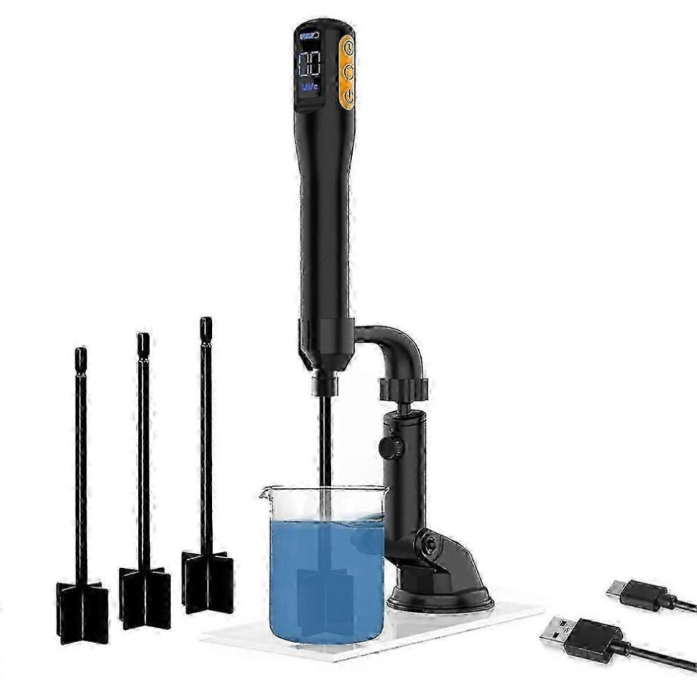 Upgraded Resin Mixer, Epoxy Resin Electric Stirrer, Paint Mixer & Timed Epoxy Resin Mixer With Mixer Stand 9361375607159