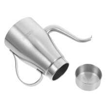 Stainless Steel Oil Dispenser for Kitchen Use 13Oz Olive Oil Pot